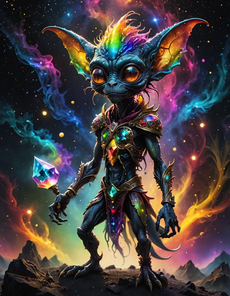 Goblin alien resplendent in all it's glorious self