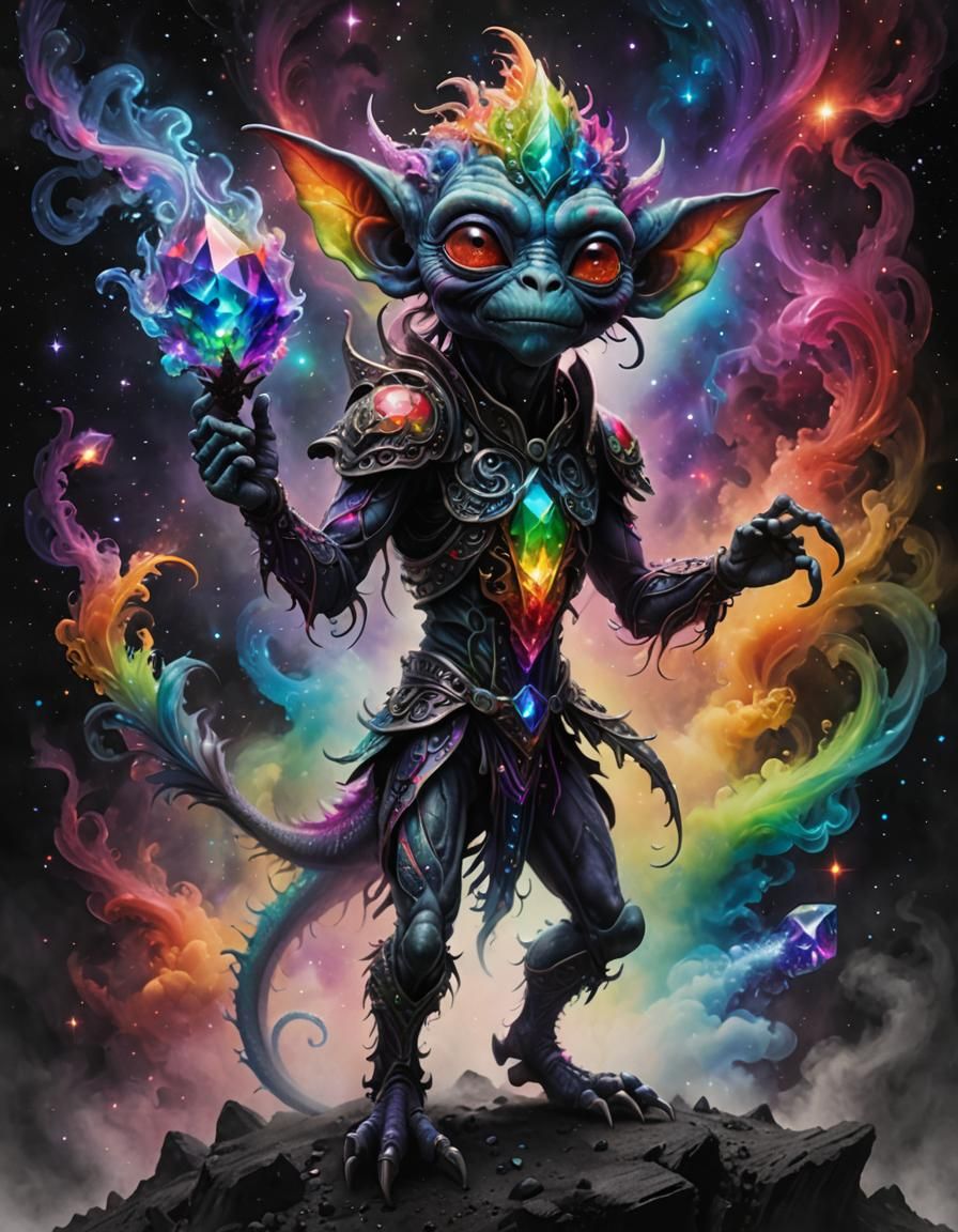 Goblin alien resplendent in all it's glorious self