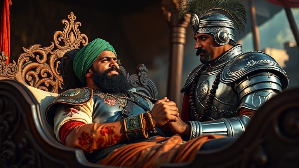 Majestic Warrior in Haldighati Battlefield Camp, Mughal and ...