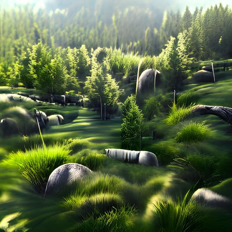 Detailed Forest Perspective in 8k Resolution