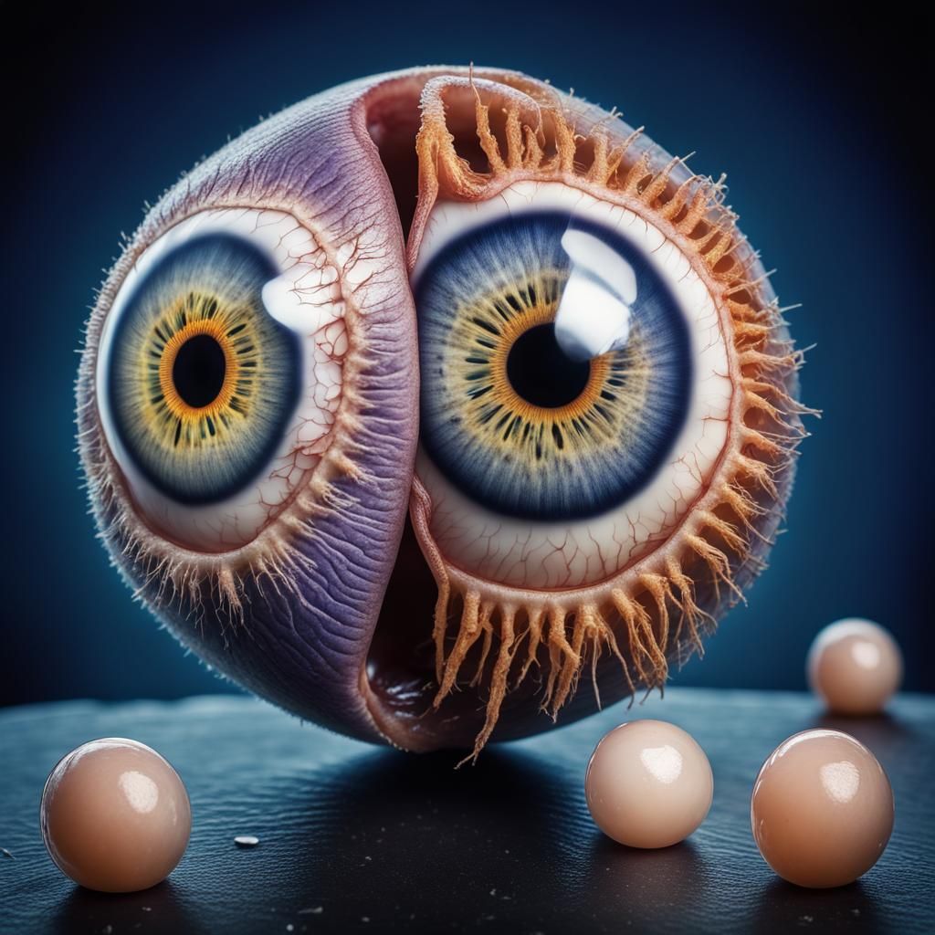 High-Resolution Macro Photograph of a Mitotic Eyeball