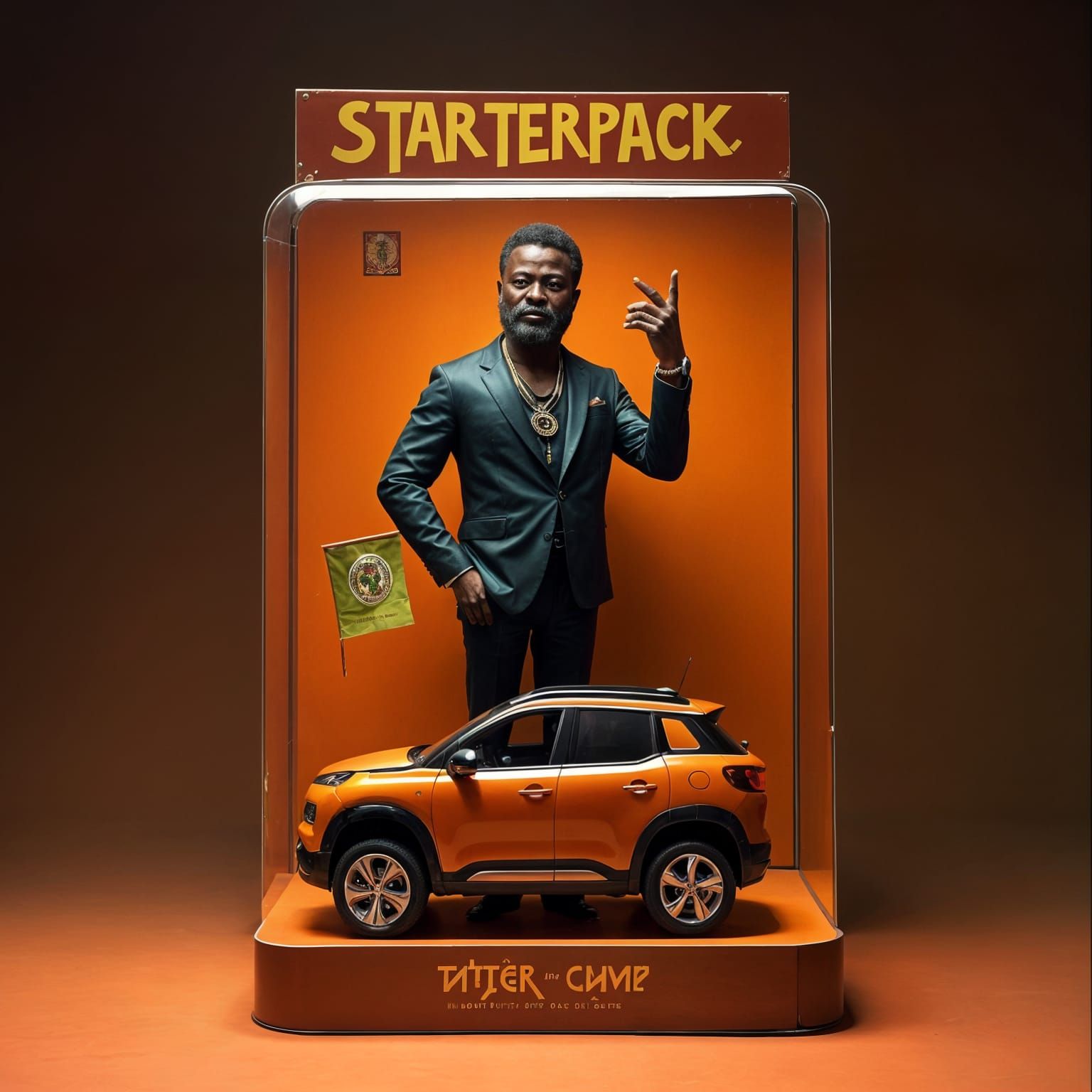 Starter Pack Collectible 3D Figure in Ivory Coast Colors