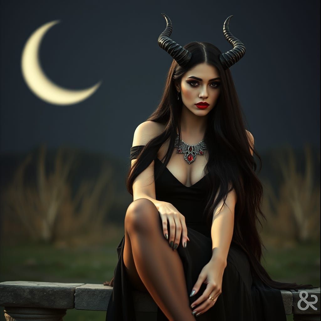 Cyberpunk Goddess in Cinematic Film Still