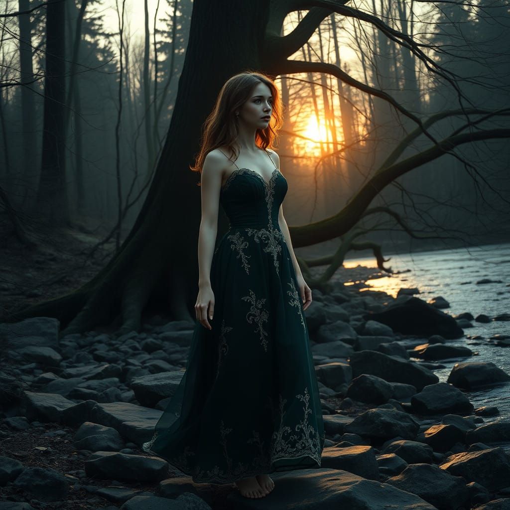 Ethereal Beauty in a Mystical Forest