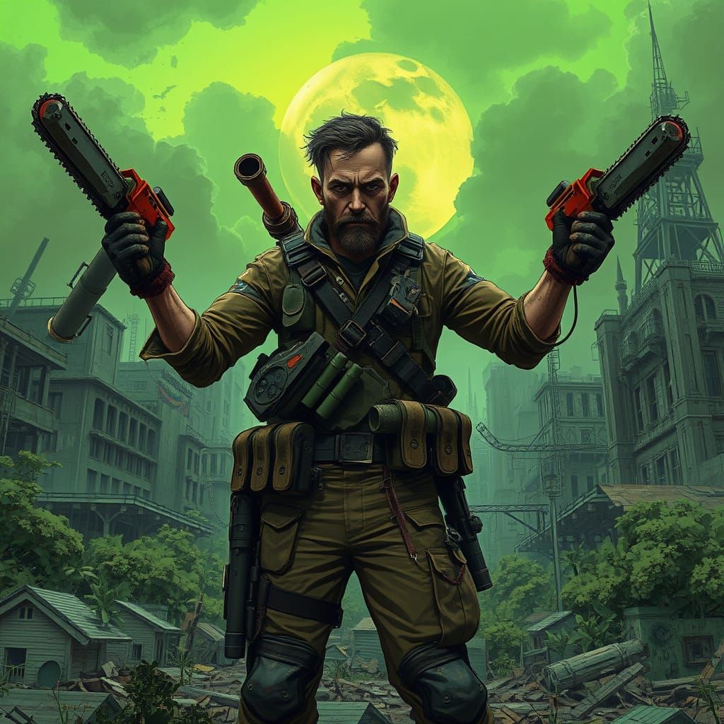 Post-Apocalyptic Survivor Stands Victorious in Toxic Wastela...