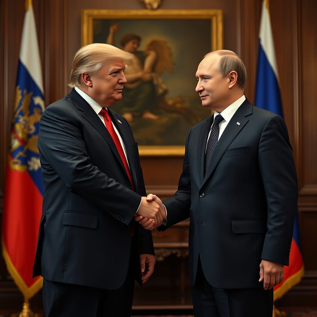 Formal Handshake in Realistic Photographic Style