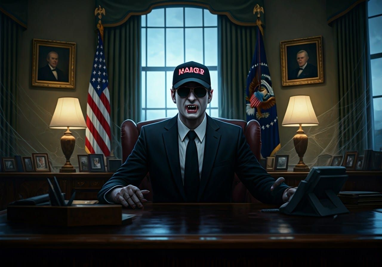 Dark Vampire President Rules Oval Office