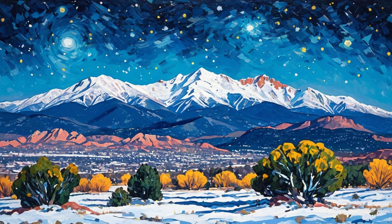 Garden of the Gods: Post-Impressionist Landscape Painting