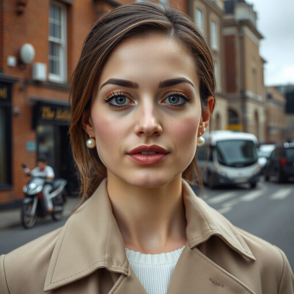 English Beauty in Photorealistic Style