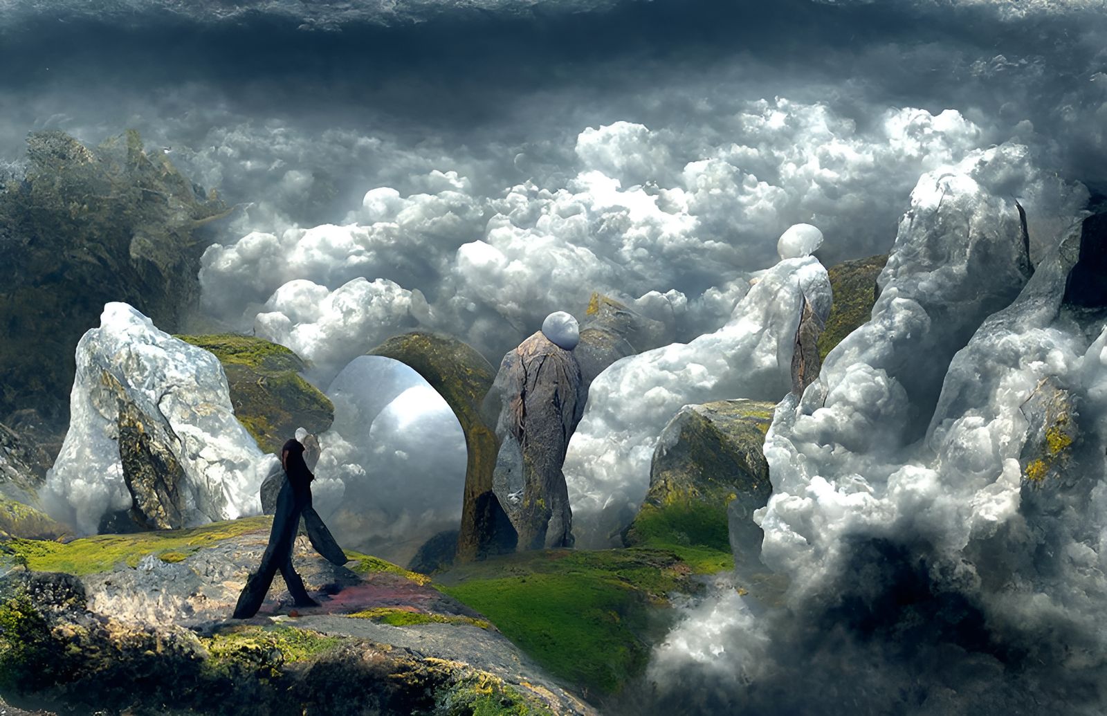 Surreal World Walker in Merging Realities