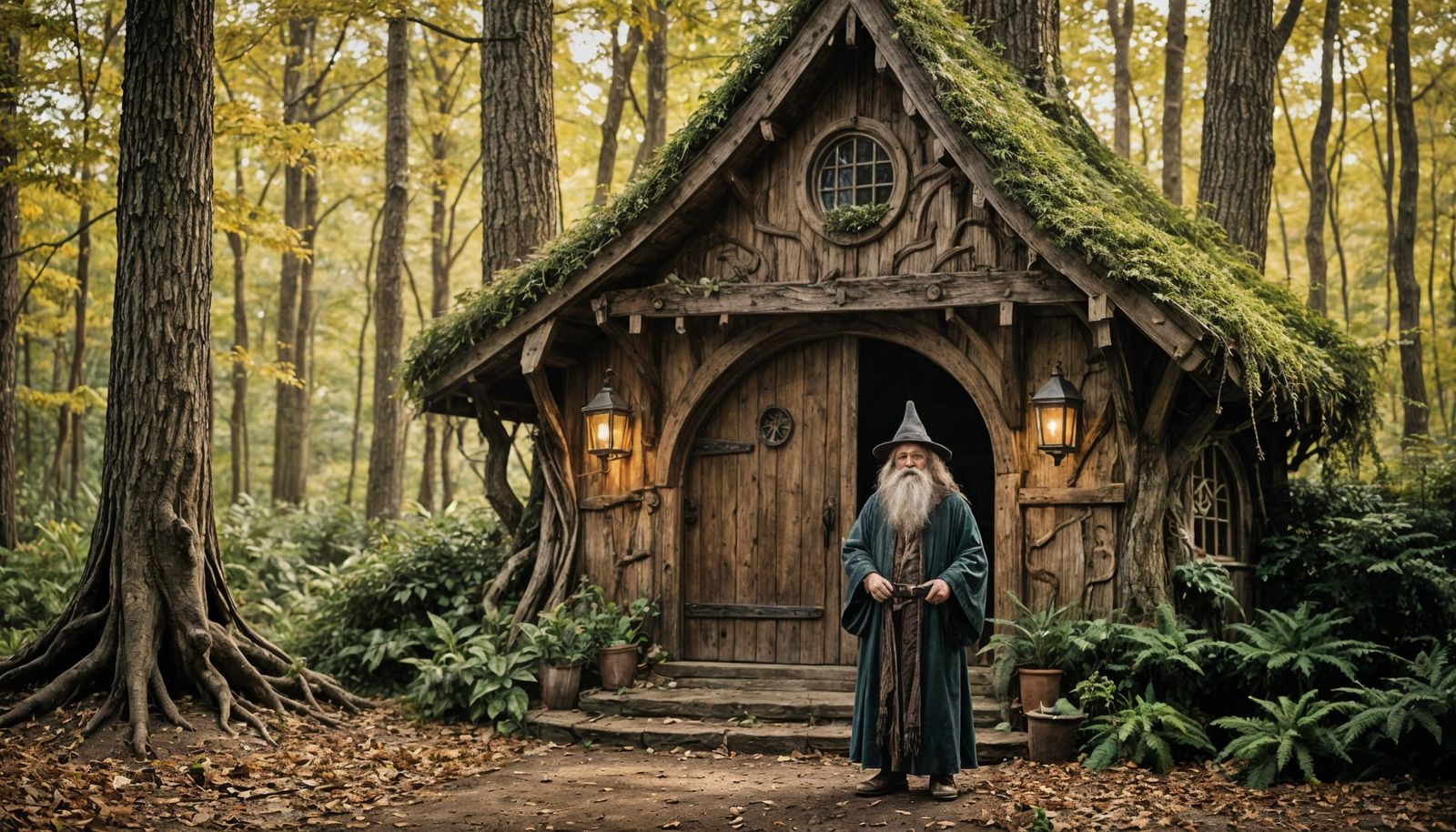 Enchanting Wizard's House in Forest: Photography