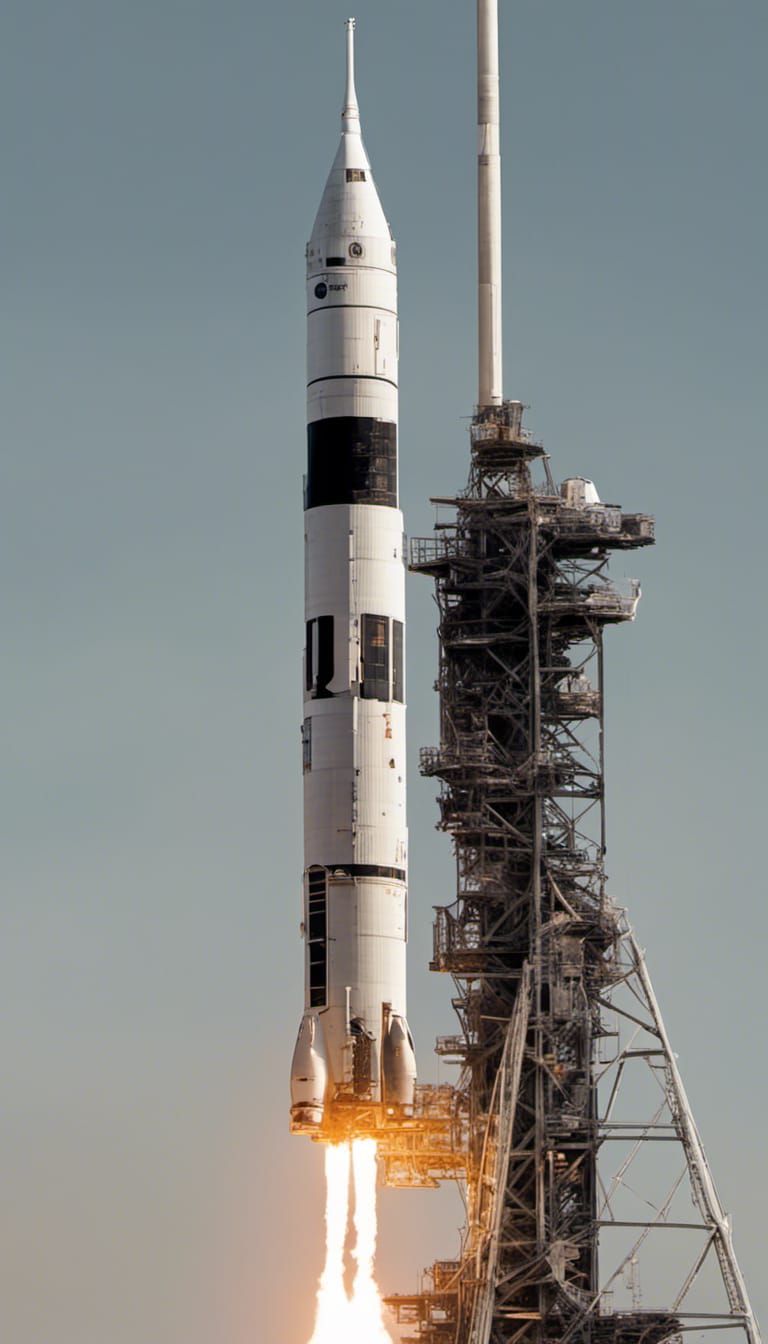 Apollo Saturn V rocket launch