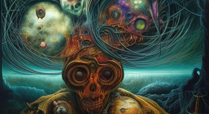 Otto Rapp's Alternate Reality: A Gothic Oil Painting