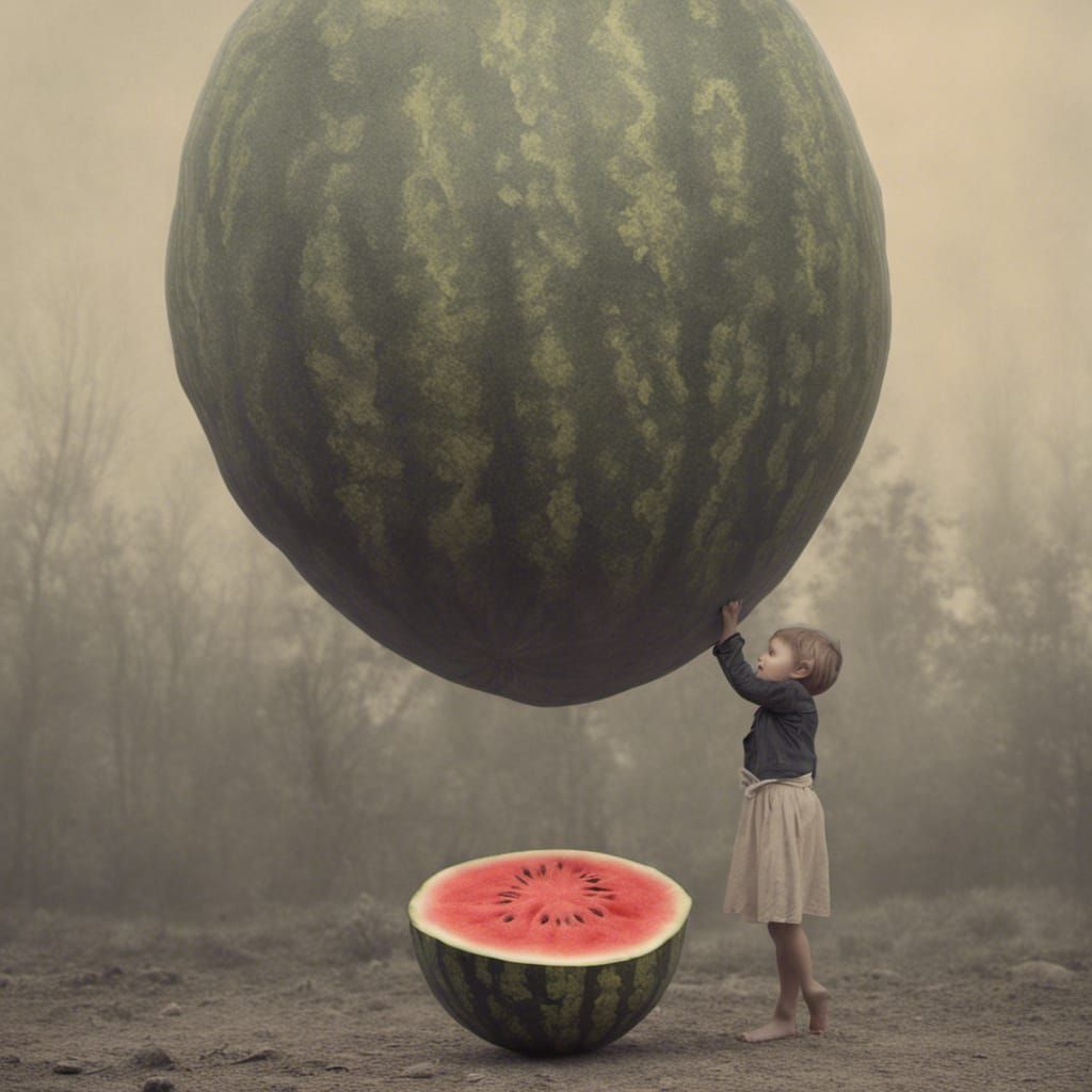 Lil Bobby is doing the Watermelon Eating Contest All Wrong