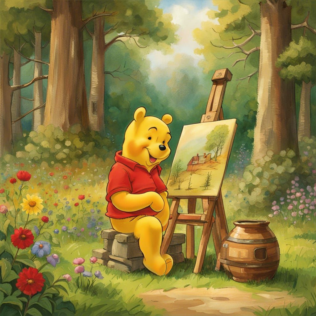 winnie the poeh painting