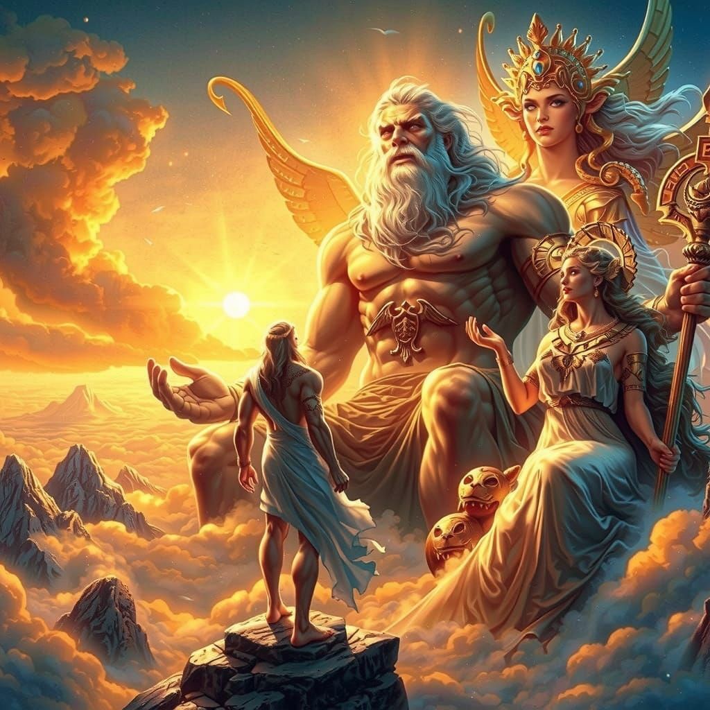 Heracles Before Zeus and Athena at Dawn