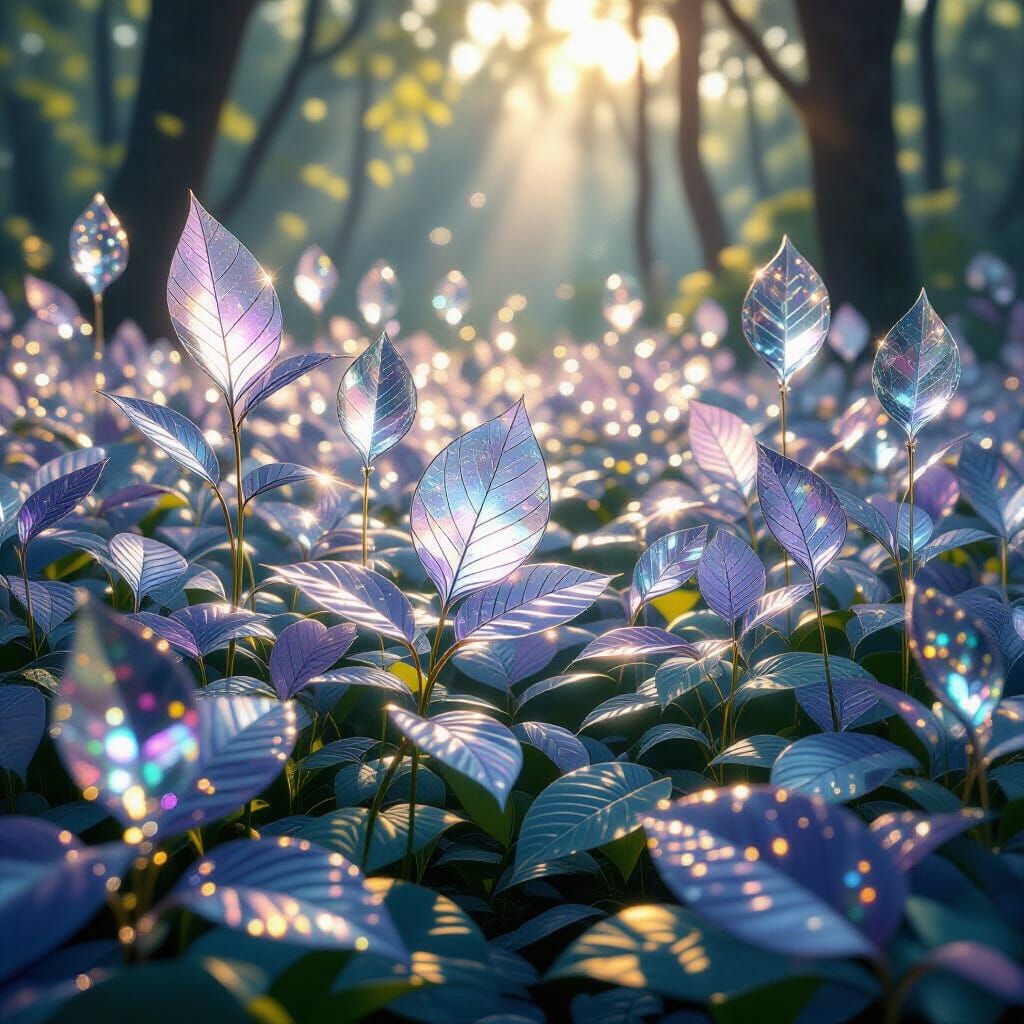 Ethereal Forest Garden of Light and Memories