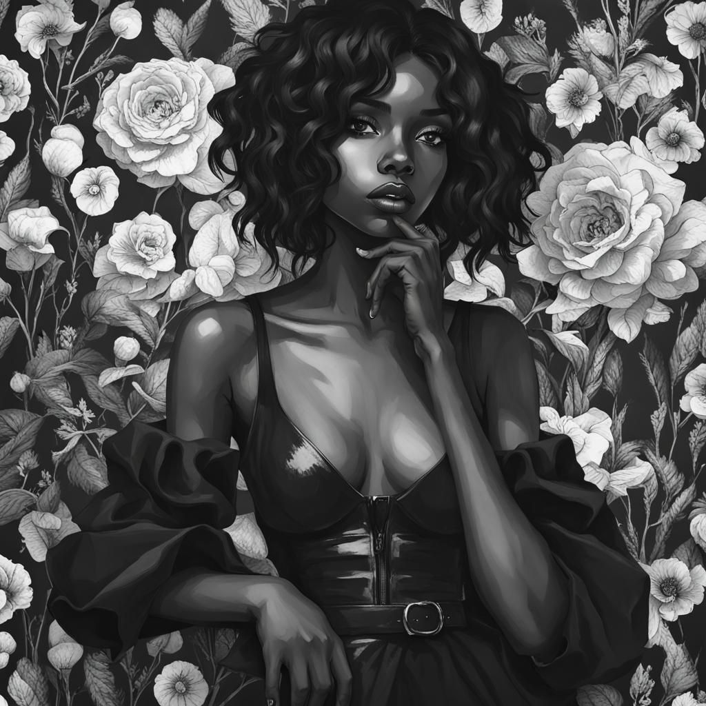 Monochrome Portrait of a Girl