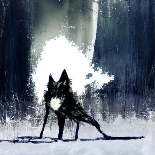 Caustic Wolf: A Vivid Digital Rendering