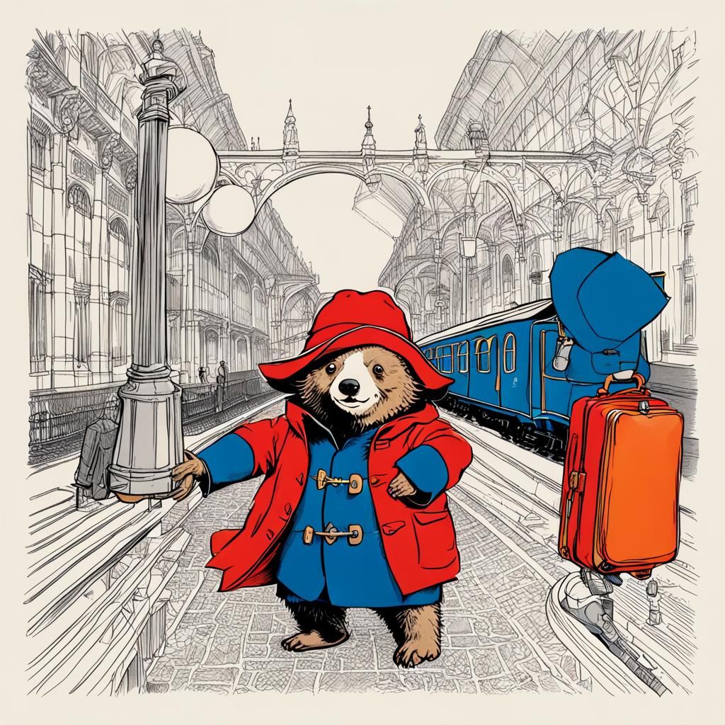 Paddington Bear Digital Art