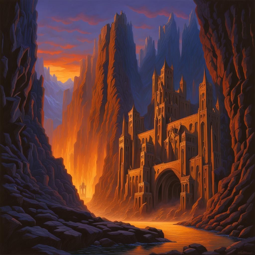 Mines of Moria in Hildebrandt Style