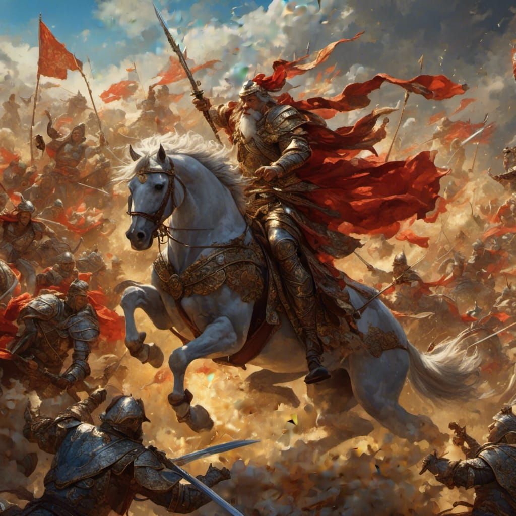 Ba Trieu Leads Troops in Hyperrealistic Battle