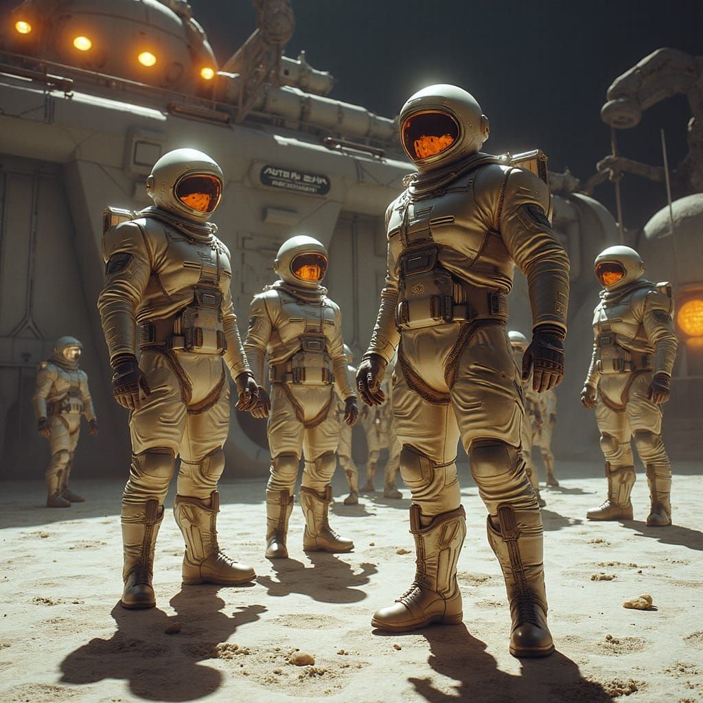 Sleek Space Age Futurism on Moonbase Alpha