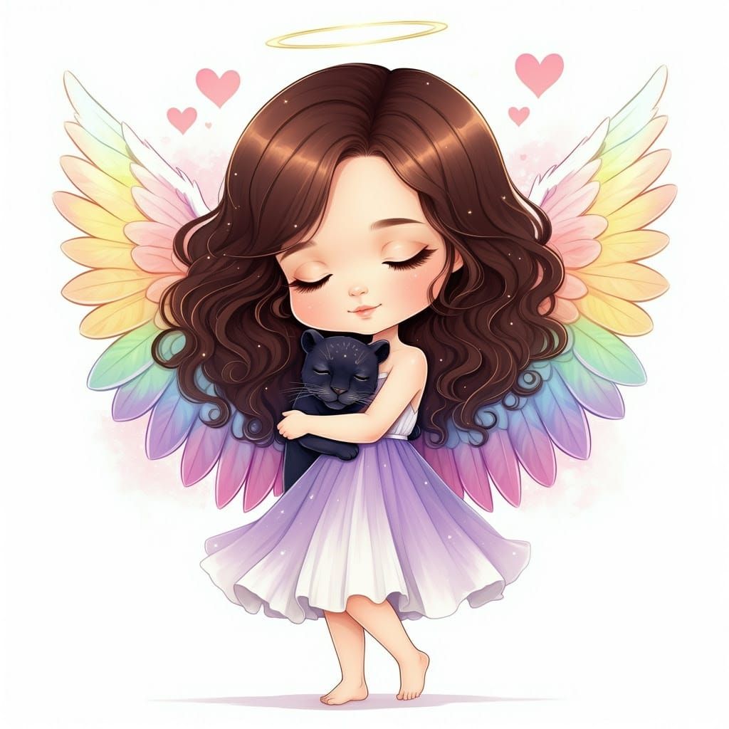 Chibi Inanna hugging Zariel