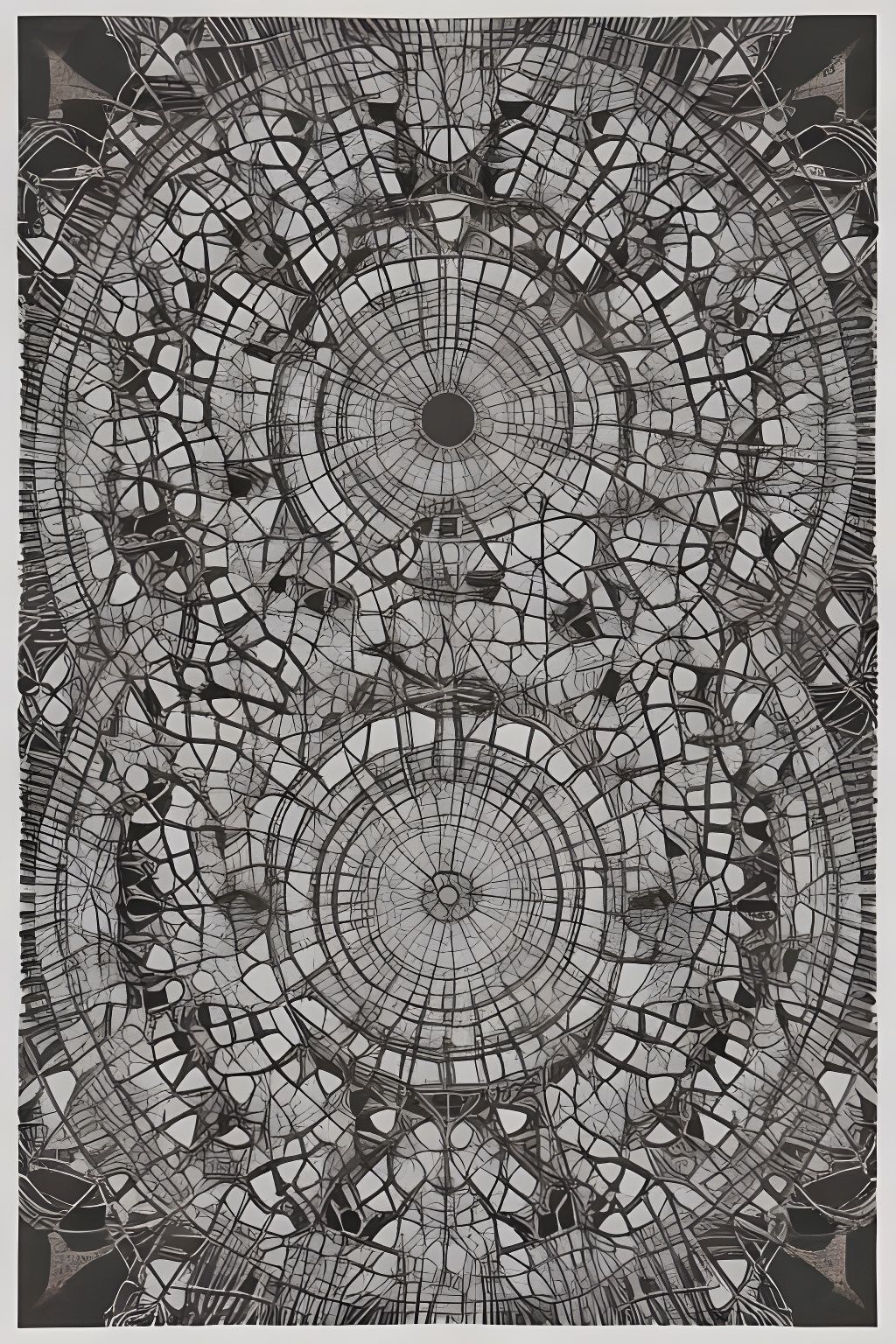 Complex 3D Music Graphic Score with Geometric Elements