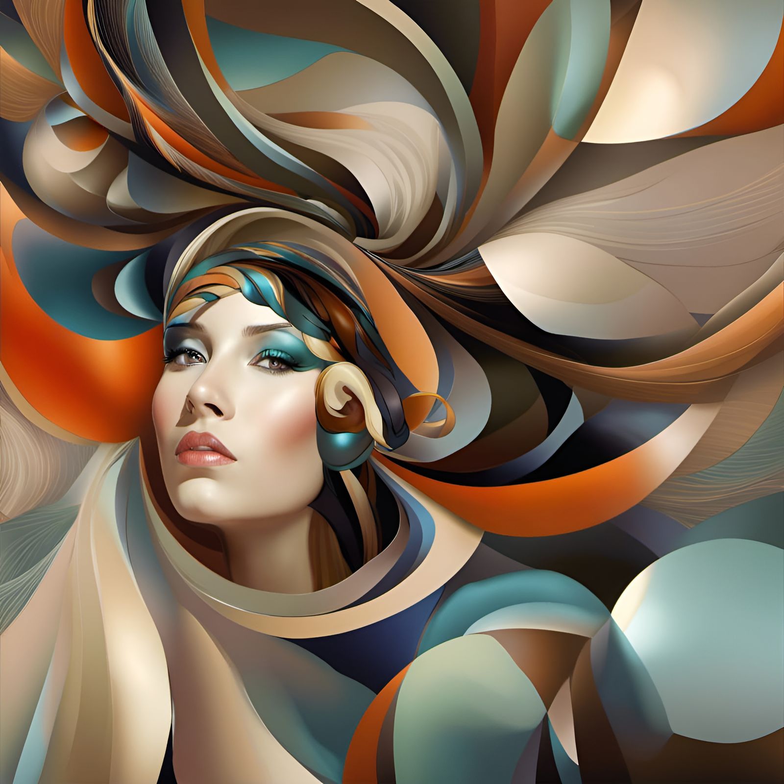 Abstract Rock Singers with Magical Particles