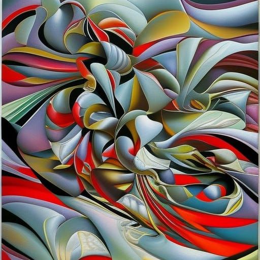 Abstract Glass Baubles on Sand with Fractal Angles