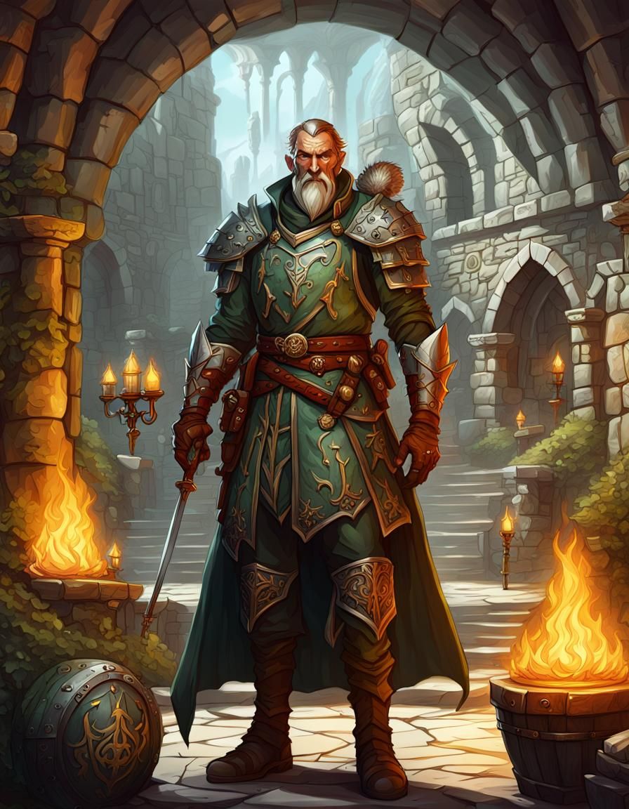 Elegant Dungeons and Dragons Character Sheet in 4K