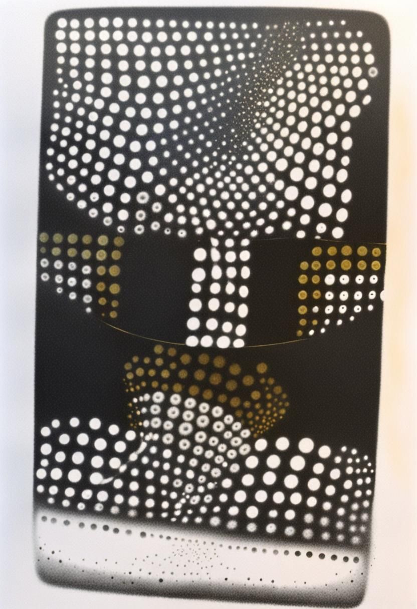 Spacetime Curvature Illustrated with White Particle Dots