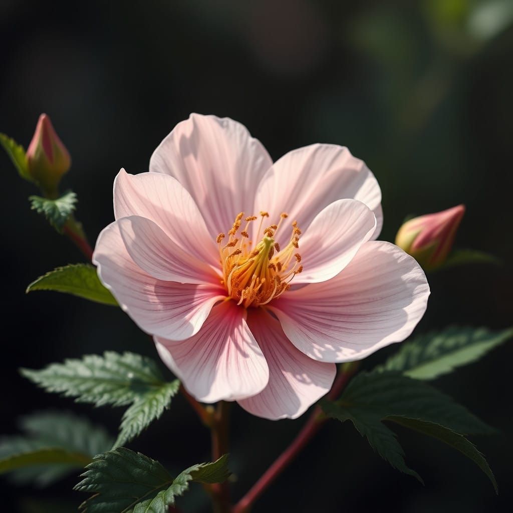 Blossoming in Hyperrealistic Beauty