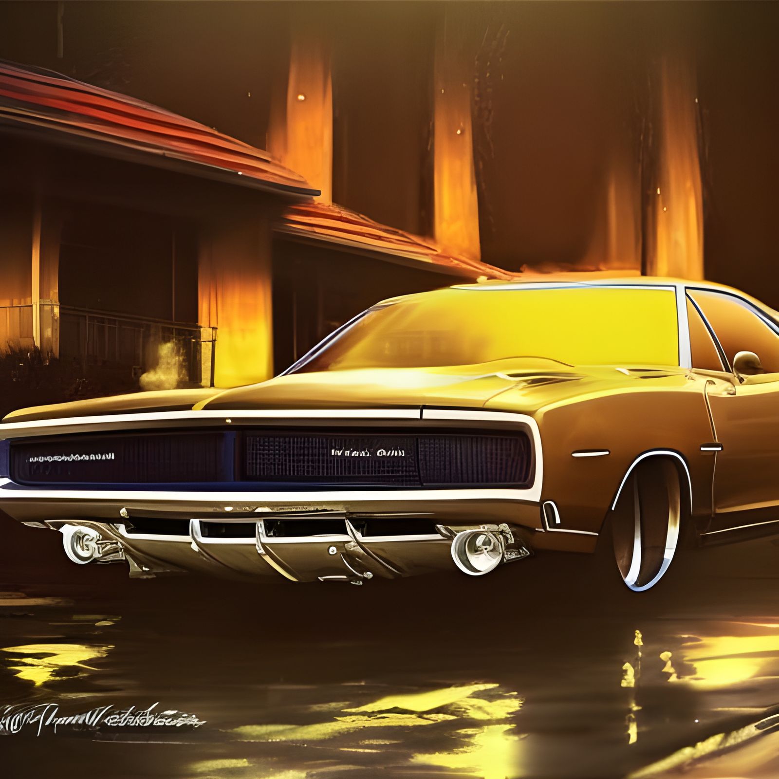 tuned old dodge charger