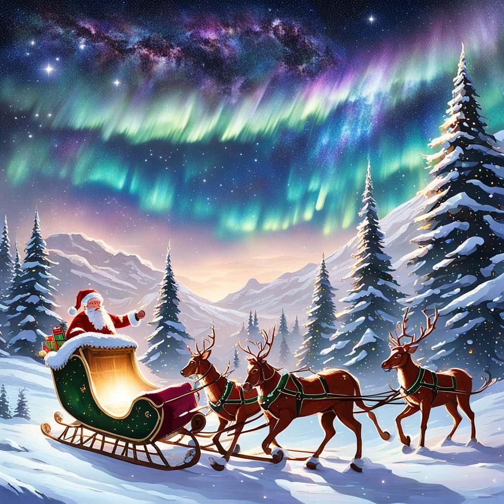 Southern Aurora Lights Up Christmas Sky