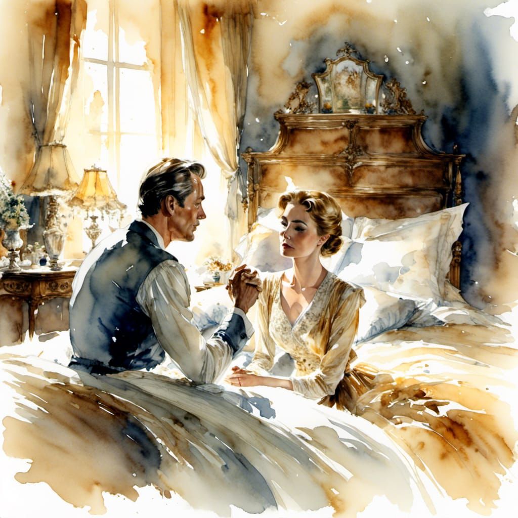 Poignant Image of Loss in Soft Morning Light