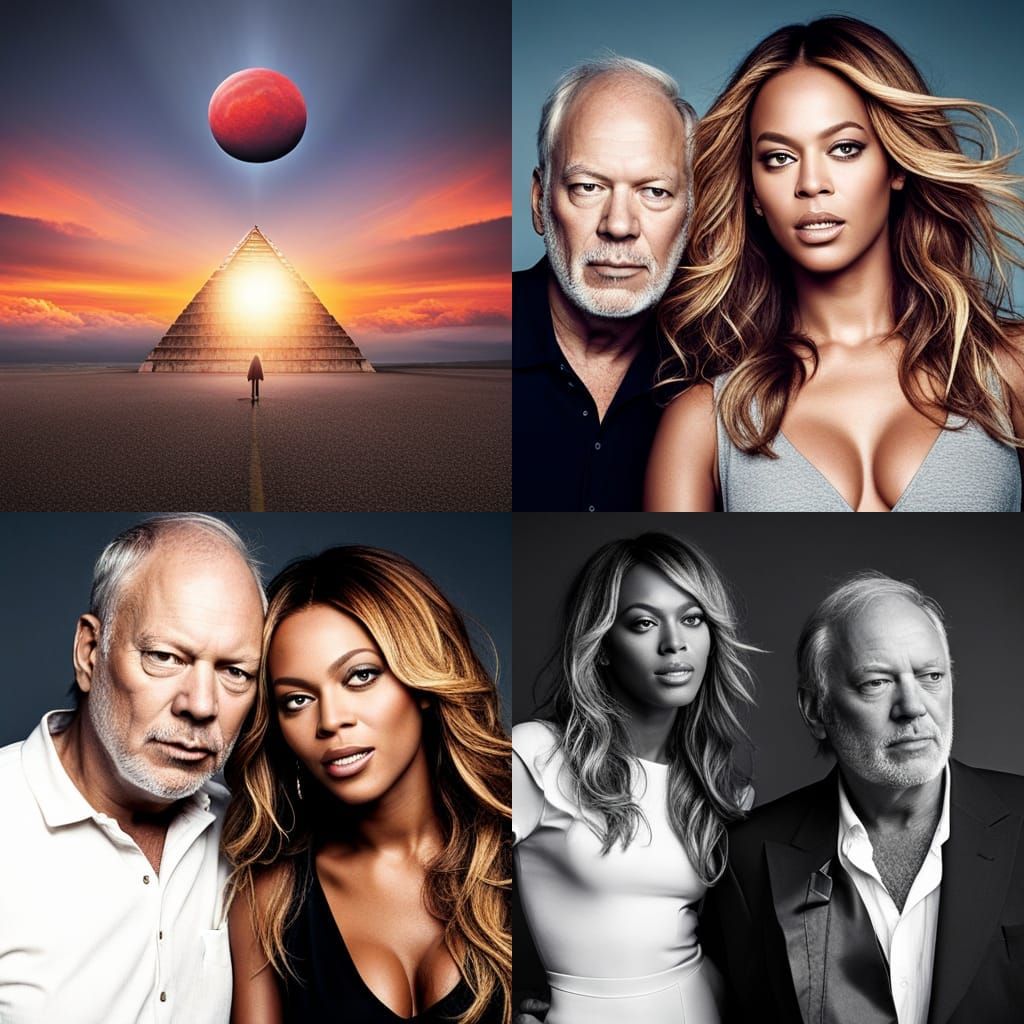 Gilmour and Beyonce: Funky Dark Side Concert