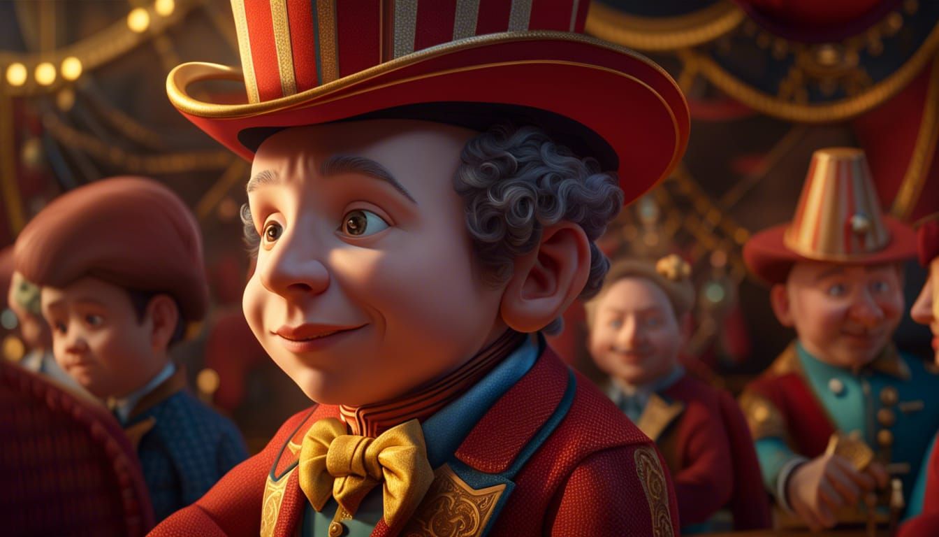 Pablo Picasso as a Circus Ringmaster