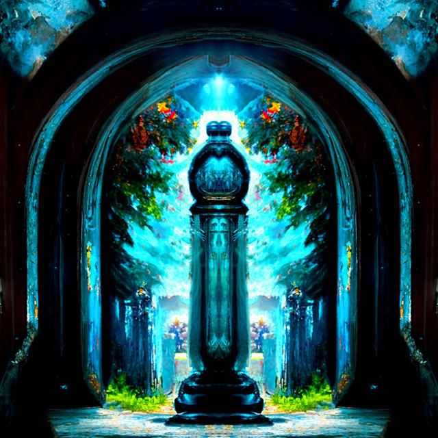 Majestic Gates of Heaven: Natural Lighting, Bokeh