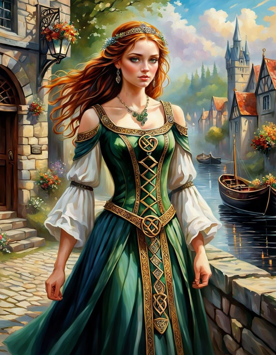 Celtic woman fantasy art