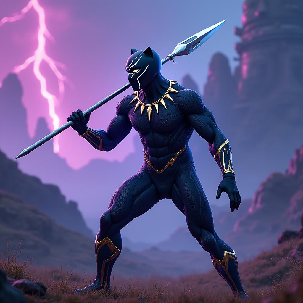 Black Panther vs Killmonger in Wakanda