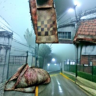Eerie Fog-Laden Street in Silent Hill