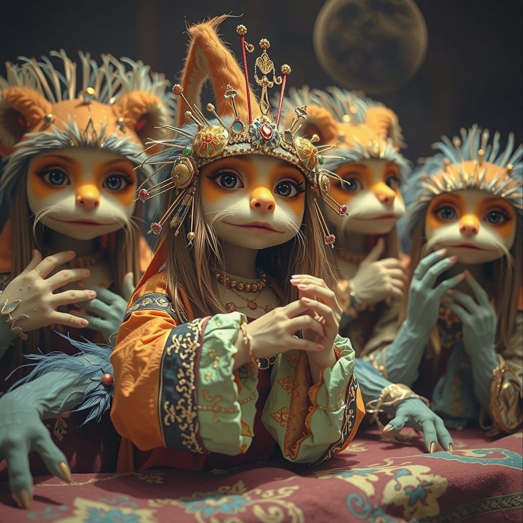 Kawaii Skeksis Fae Queen on Red Carpet