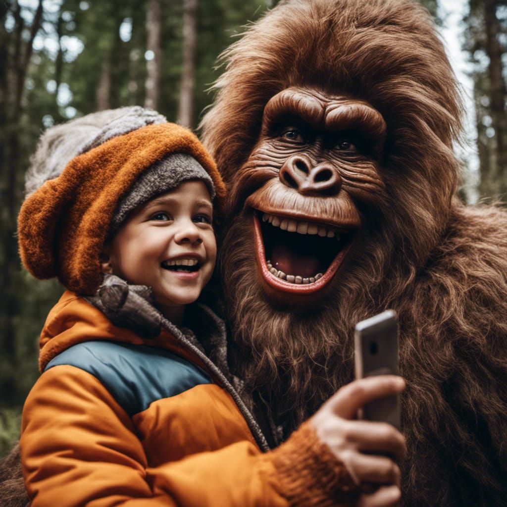 Bigfoot selfie