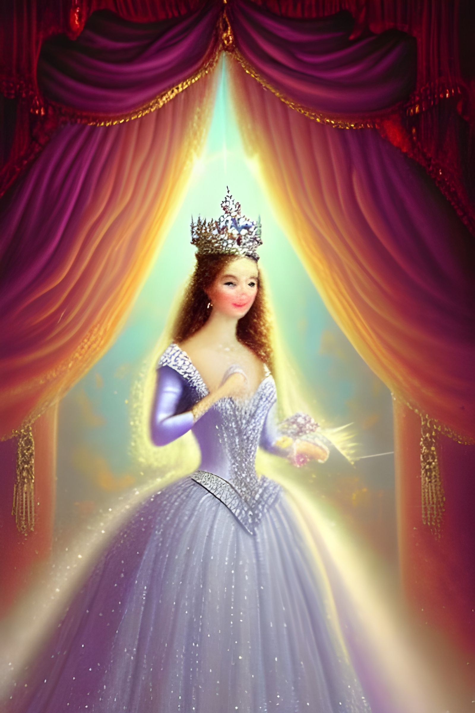 Princess Emily Portrait with Diamond Tiara