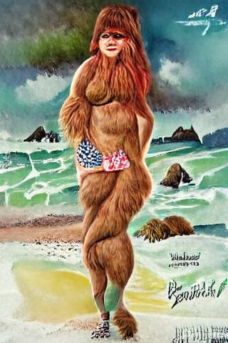 Sasquatch pinup calendar