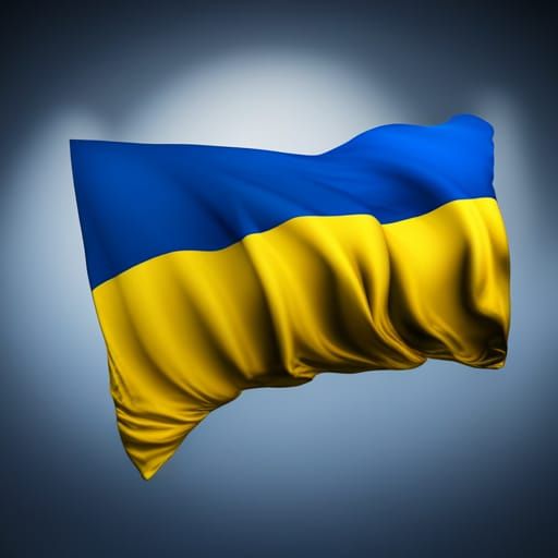 Ukrainian Flag Fantasy Concept Art