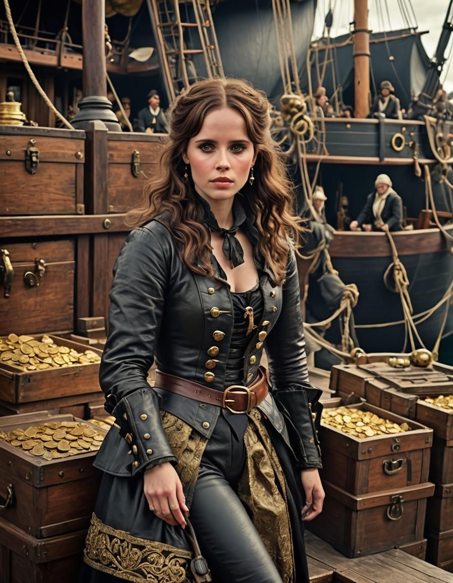 Felicity Jones... Pirate of the Caribbean...