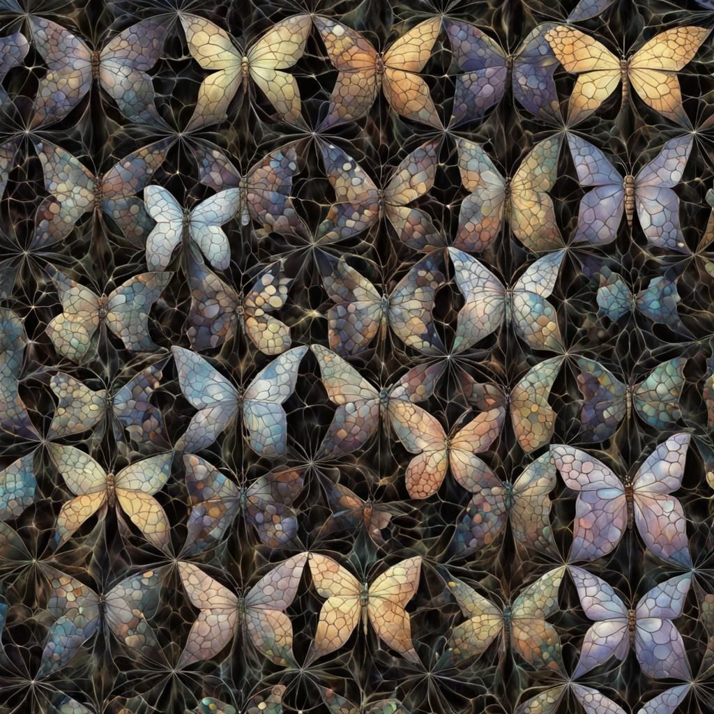 Escher-esque Butterflies Emerge in Geometric Tiling